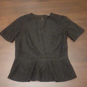 Club Monaco Peplum Lace Top